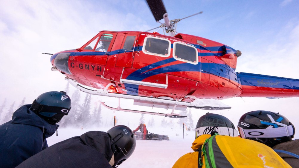 Heli-skiing trip met Snowminds.